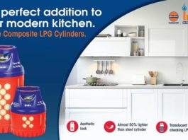 Indian Oil launches fiber Indane LPG cylinder.