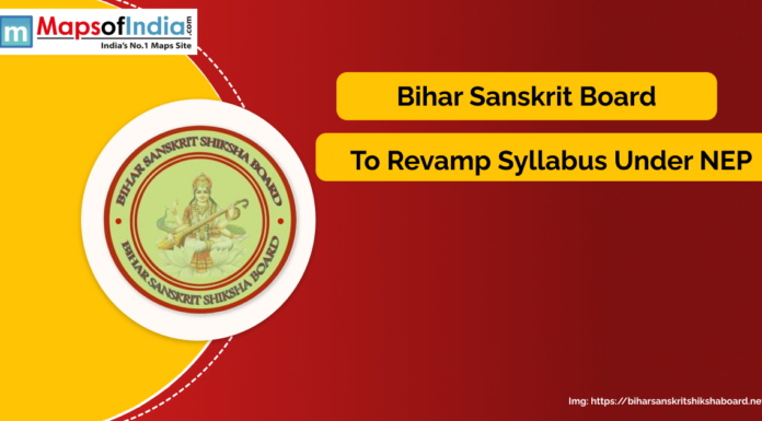 Bihar Sanskrit Board to Revamp Syllabus Under NEP: Students will also read Ramcharitmanas and Shrimad Bhagwat Geeta Poster showing Bihar Sanskrit Shiksha Board logo with text announcing syllabus revamp under the New Education Policy (NEP).
