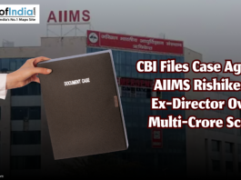 CBI files case against AIIMS Rishikesh ex-director over multi-crore scam with document case shown in front of hospital building