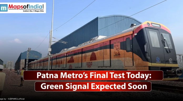 Patna Metro’s Final Test Today: Green Signal Expected Soon Image of a metro train, soon to be start in Patna