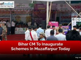 People assembled for Bihar Cm to inaugurate schemes in Muzaffarpur today