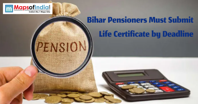 Bihar pensioners submitting life certificates to ensure continuation of their pension payments before the government deadline.