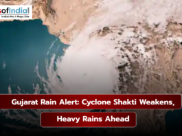 Illustrative image of cyclone shakti at Gujarat