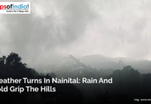 Weather Turns in Nainital: Rain and Cold Grip the Hills Dense clouds and mist cover the hills of Nainital as rain and cold weather grip the region, creating a foggy and chilly atmosphere in the hill town.