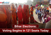 Bihar Elections: Voting Begins in 121 Seats Today Voters in Bihar stand in long queues, holding their ID cards and waiting to cast their votes as polling begins for 121 constituencies in the Bihar Assembly elections.