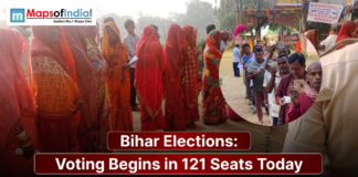 Bihar Elections: Voting Begins in 121 Seats Today Voters in Bihar stand in long queues, holding their ID cards and waiting to cast their votes as polling begins for 121 constituencies in the Bihar Assembly elections.