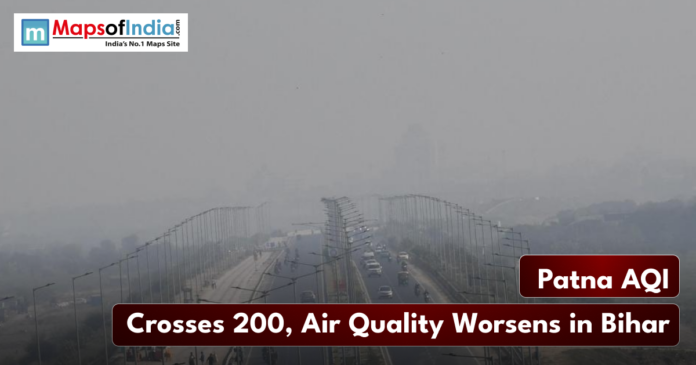 patna Aqi image of polluted sky