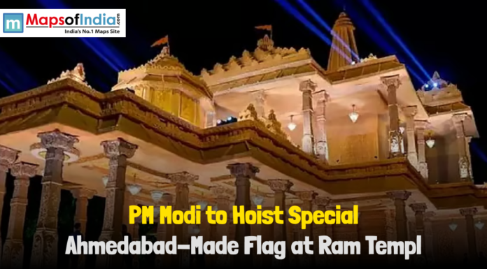 PM Modi to Hoist Special Ahmedabad-Made Flag at Ram Temple PM Modi to Hoist Special Ahmedabad-Made Flag at Ram Temple