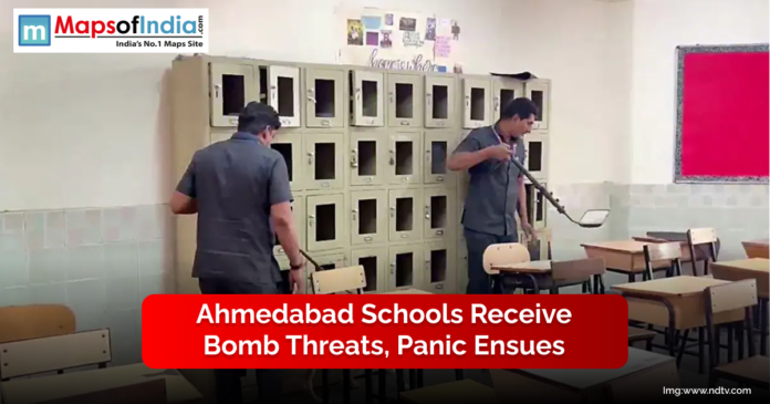 Secrurity checking for bombs in the school premises