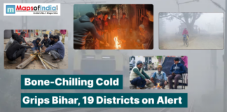 Bone-Chilling Cold Grips Bihar, 19 Districts on Alert People gather around bonfires as dense cold conditions grip Bihar with multiple districts on alert.