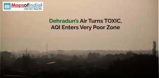 Dehradun’s Air Turns Toxic, AQI Enters Very Poor Zone image of a foggy street