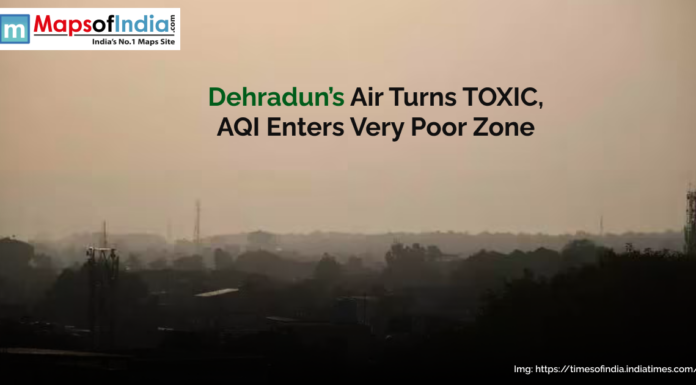 Dehradun’s Air Turns Toxic, AQI Enters Very Poor Zone image of a foggy street