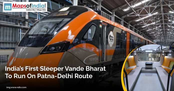 India’s First Sleeper Vande Bharat to Run on Patna-Delhi Route Image of Vande Bharat train