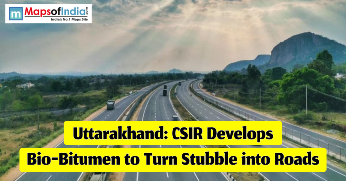 A wide multi-lane highway with text reading 