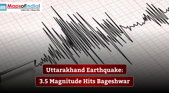 Uttarakhand Earthquake: 3.5 Magnitude Hits Bageshwar Seismograph showing tremors after a 3.5 magnitude earthquake in Bageshwar, Uttarakhand.