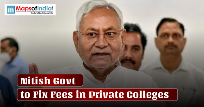 Bihar CM Nitish Kumar with a text overlay: 