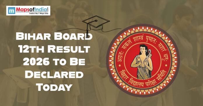 Bihar Board Banner announcing Bihar Board 12th Result 2026 declaration with BSEB logo and students in the background.