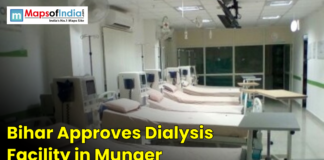 Bihar Approves Dialysis Facility in Munger Hospital ward with a row of dialysis machines and beds.
