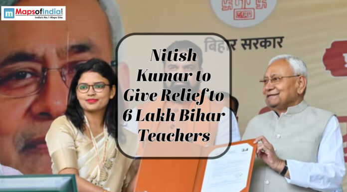 Nitish Kumar to Give Relief to 6 Lakh Bihar Teachers Nitish Kumar announcing relief for 6 lakh Bihar teachers.
