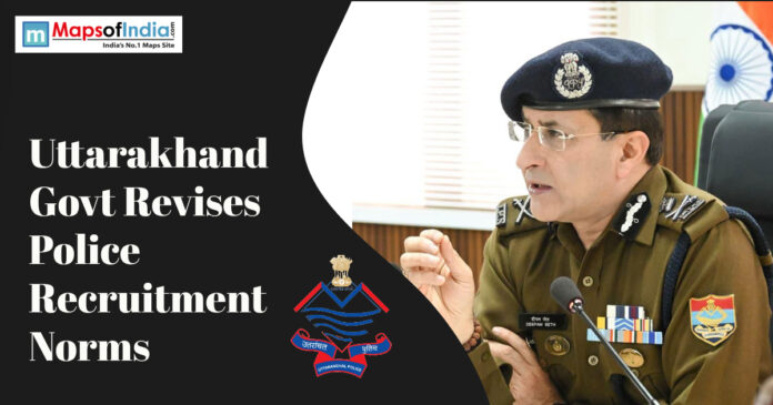 uttarakhand govt. Senior police officer addressing a meeting on revised recruitment norms by the Uttarakhand Police in Uttarakhand.