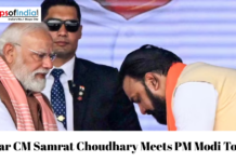 Bihar CM Samrat Choudhary Meets PM Modi Today Bihar CM Samrat Choudhary meets PM Modi during a public event, highlighting a key political meeting.