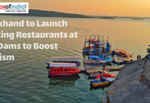 Jharkhand to Launch Floating Restaurants at Key Dams to Boost Tourism Boats docked at a dam in Jharkhand for a floating restaurant project.