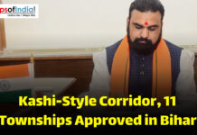 Kashi-Style Corridor, 11 Townships Approved in Bihar A government official in Bihar signing documents related to approval of a Kashi-style corridor and new townships
