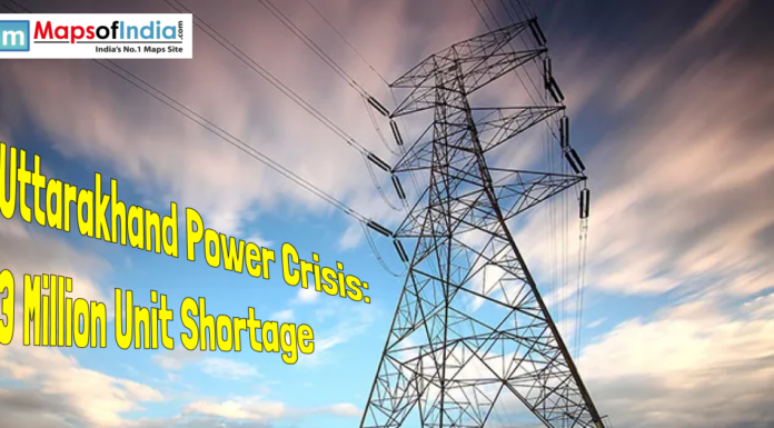 Uttarakhand Power Crisis: 3 Million Unit Shortage High-voltage transmission tower against cloudy sky highlighting power shortage crisis in Uttarakhand