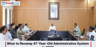 Bihar to Revamp 47-Year-Old Administrative System in 2026 Nitish Kumar chairing a meeting regarding Bihar's administrative system revamp in 2026.