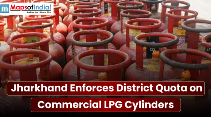 Jharkhand Enforces District Quota on Commercial LPG Cylinders Blurred close-up of handwritten notes in blue ink on paper with partial text and lines visible.