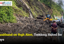 Uttarakhand on High Alert, Trekking Halted for 2 Days Landslide blocks mountain road in Uttarakhand as authorities halt trekking and issue high alert