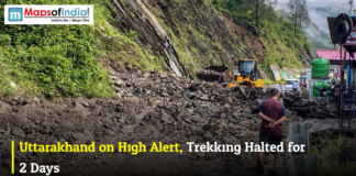 Uttarakhand on High Alert, Trekking Halted for 2 Days Landslide blocks mountain road in Uttarakhand as authorities halt trekking and issue high alert
