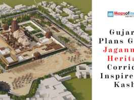 Gujarat Plans Grand Jagannath Heritage Corridor Inspired by Kashi Aerial view of the proposed Jagannath Heritage Corridor in Gujarat.