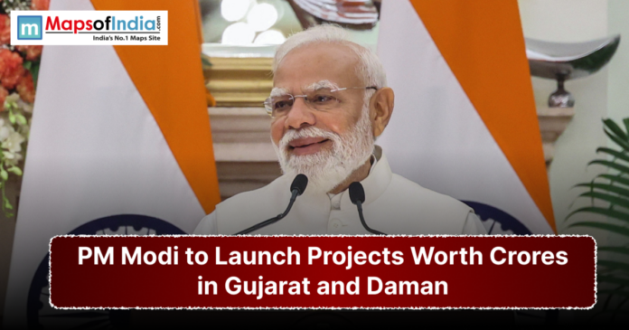 PM Modi to Launch Projects Worth Crores in Gujarat and Daman